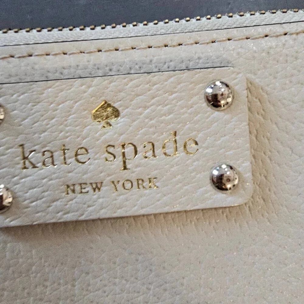 Kate Spade Ivory Wellesley Neda Leather Wallet One Size